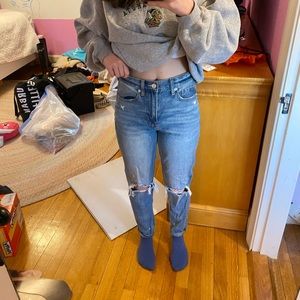 American Eagle High Rise Mom Jeans